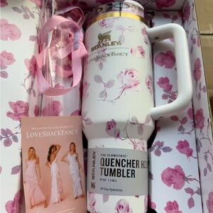 Stanley LoveShackFancy Floral Tumbler - Pink and White